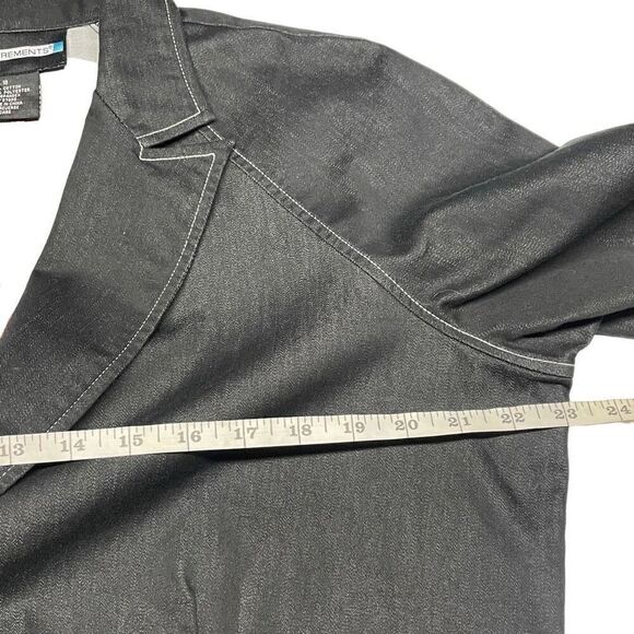 Requirements Dark Blue Denim Lightweight Blazer - Picture 5 of 7